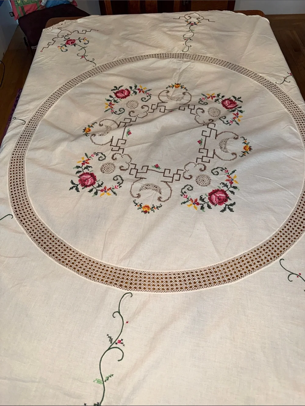 Antique tablecloth